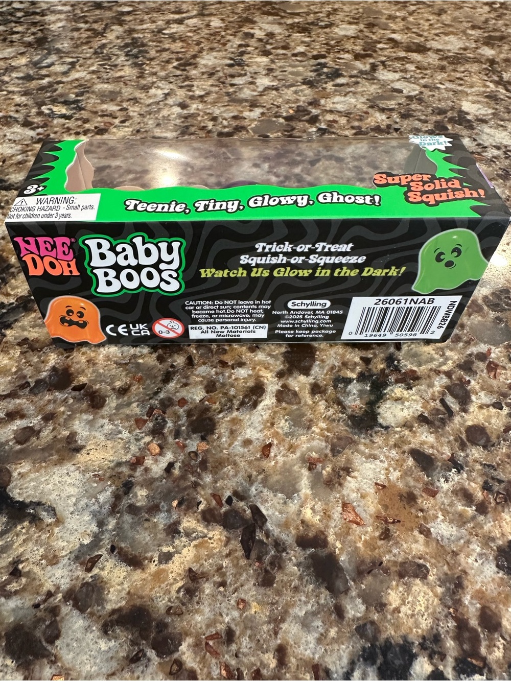 NEE DOH Baby Boos Glow-In-The-Dark Ghosts - Orange, Purple, Green - Picture 6 of 6
